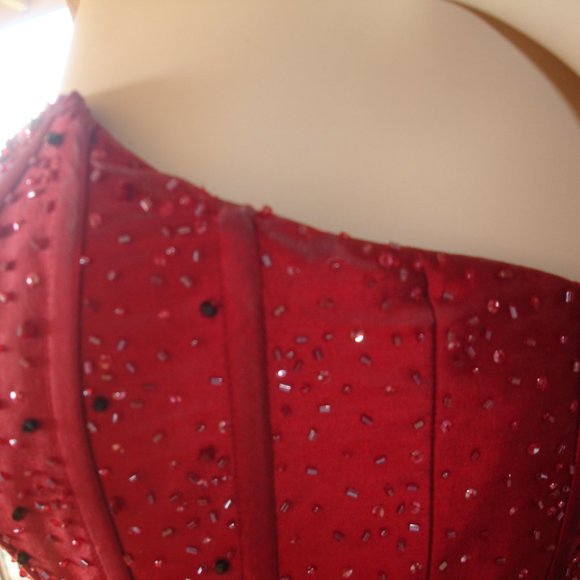 JUSTIN ALEXANDER RED CARPET GOWN SIZE 4 - Picture 10 of 15